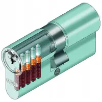 ABUS Cilindrisch Slot met Knop Nikkel E45 30/30mm - 3 Sleutels