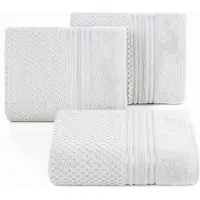 Eurofirany Luxe Katoenen Badhanddoek Davos Zilver 50x90cm 500gsm