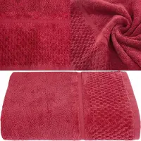 Eurofirany Rode Katoenen Handdoek 30x50 cm - Hoge Kwaliteit