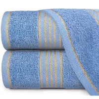 Darymex Tiwano Katoenen Handdoek 50x90cm Blauw/Goud 500 g/m²