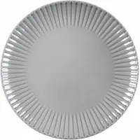 Lubiana Daisy plat bord 20,5 cm grijs porselein - Set van 6