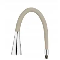 FERRON Elastico II Keukenmengkraan Uitloop Beigemat, Flexibel, 2 Straalsoorten