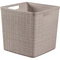 Curver Jute Mand Beige 17L Vierkant - Stijlvolle Opberger