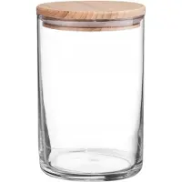 Ambition Glazen Voorraadpot met Houten Deksel - 1000ml