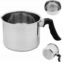 Topfann RVS Melkpan 1.5L met Tuit - Geschikt voor Inductie & Gas