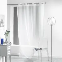 Douceur d'intérieur Panneau a oeillets 140 x 240 cm voile sable lissea Blanc