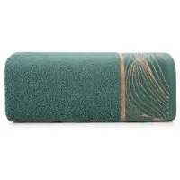 Eurofirany Zachte Mintgroene Handdoek 50x90 cm met Bladmotief - 500 g/m²