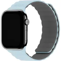 Holdit siliconen armband met magneetsluiting voor Apple Watch | 38/40/41/42 mm - Mineral Blue / Grijs