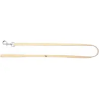 Dingo Zachte Leren Hondenhalsband 1,8x120cm Natuurlijk