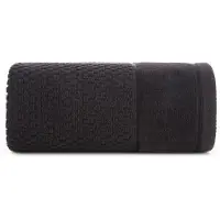 Eurofirany Frida Badhanddoek 30x50cm - Zwart - 100% Katoen