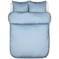 Marc O'Polo Dekbedovertrek Svea Calm Blue Satijn-240 x 200 / 220 cm | Lits-Jumeaux