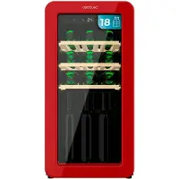 Cecotec Bolero GrandSommelier Origin 18 Hit Red, Kompressor-koelkast voor wijn, Vrijstaand, 18 flessen, , Interne verlichting, Rood