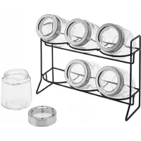 Galicja Rubi Kruidenrek met 6 Glazen Potjes (140ml)