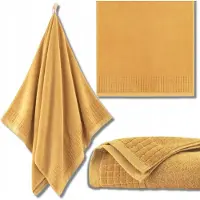 Zwoltex Paulo 3 Handdoek Mosterdgeel 50x100cm Egyptisch Katoen