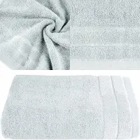 Eurofirany Zilveren Katoenen Handdoek 30x50 cm - Hoge Kwaliteit