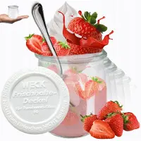 Weck Glazen Potten 220ml met Plastic Deksel - 6 Stuks