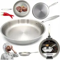 Edenberg Gastronomische RVS Koekenpan 26cm - Gas & Inductie