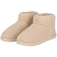 Apollo Dames pantoffels teddy wit