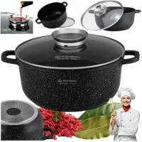 Edenberg Grote Pot Antiaanbaklaag 40cm 18,5L met Aromaknop Deksel