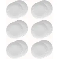 Lubiana Daisy Porseleinen Dessertborden 20,5cm - Set van 12