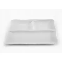 Lubiana Gourmet Wit Porseleinen Dinerbord 28cm met 3 Vakken