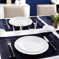 Luminarc Harena Platte Borden Wit 6x 25 cm - Set van 6