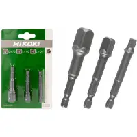 HiKOKI Adapterset: 1/4" Hex naar 1/4", 3/8", 1/2" Vierkant