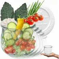 Weck Potten 370ml met Plastic Deksel - Hittebestendig Glas - Set van 6