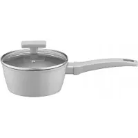 Ambition Gris Steelpan met Deksel - 16 cm, 1.2 L - Geschikt voor Inductie