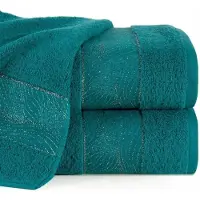 Eurofirany Mariel Turkse Badhanddoek 50x90cm met Jacquard Borduursel