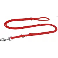 Champion Verstelbare Hondenlijn 2.5m/0.6cm Rood - Duurzaam en Handgemaakt