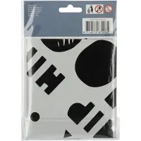 Folat - Folieballon Hip Hip Hooray Zwart-Wit - 45 cm