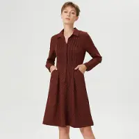 S&J Weekends Religieuze vouwjurk 'met een buste en gedrukte Liberty Micro