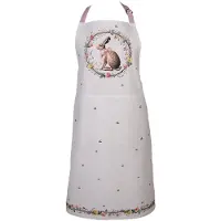 Clayre & Eef Keukenschort 70x85 cm Beige Katoen