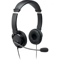 Kensington USB-Hi-Fi-Hoofdtelefoon met Microfoon - met Ruisonderdrukking - Zwart