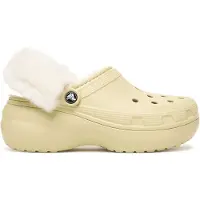 Crocs Klompen CLASSIC PLATFORM FUZZ LINED CG dames 38 / 39