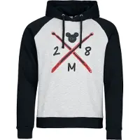 Minnie & Mickey Mouse - Disney Trui met capuchon - Rock Out Loud - S tot 3XL - voor Mannen - grijs-zwart - Maat 3XL
