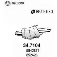 ASSO 34.7104 Einddemper