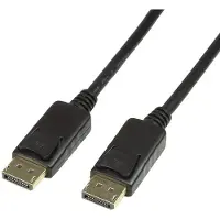 Logilink CV0076 DisplayPort-kabel DisplayPort Aansluitkabel DisplayPort-stekker, DisplayPort-stekker 7.50 m Zwart