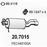 ASSO 20.7015 Einddemper