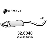 ASSO 32.6048 Uitlaat middendemper
