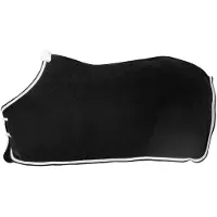 Kentucky Horsewear Horsewear - Zweetdeken fleece gevlochten touw zwart 140-6'3