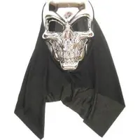 Partyxplosion Masker doodshoofd zilver (zilver)