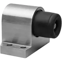 Dx Deurstopper Robusto vloermodel met geveerde stootbuffer - RVS