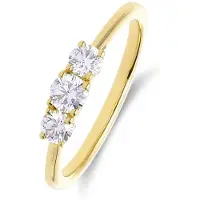 Lucardi Ring goud / transparant