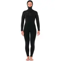 Rip Curl Dawn Patrol H 5/4 Mm Dames Wetsuit Met Lange Mouwen Capuchon En Rits Op De Borst