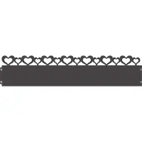 vidaXL Graskanten, 10 stuks, 103 x 0,05 x 22 cm, staal, zwart