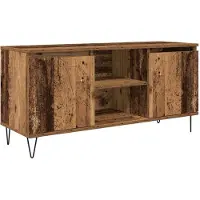 vidaXL TV Kast 104 x 35 x 50 cm Oud Hout Bewerkt hout