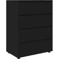 vidaXL Opbergkasten 80 x 48 x 105 cm Bewerkt hout Zwart