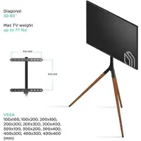 ONKRON - Statief TV-Standaard - Voor Schermen van 32-65 Inch - In Hoogte Verstelbaar - Max VESA 400x400 mm